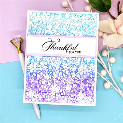 Romantic Floral 3D Embossing Folder