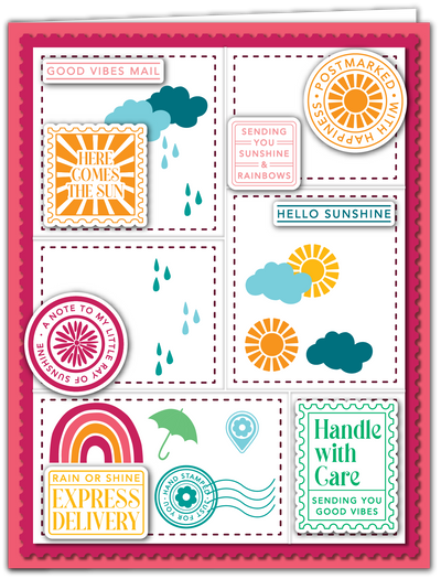 Nested Postage Collage Dies