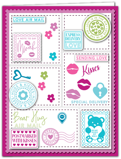 Nested Postage Collage Dies