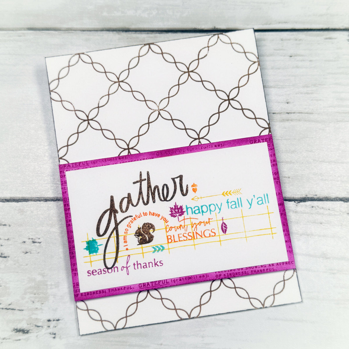 Chain Link Lattice Background Impress-ion Press + Foil Plate