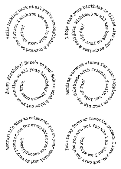 Winding Celebrations 5x7 Stamps