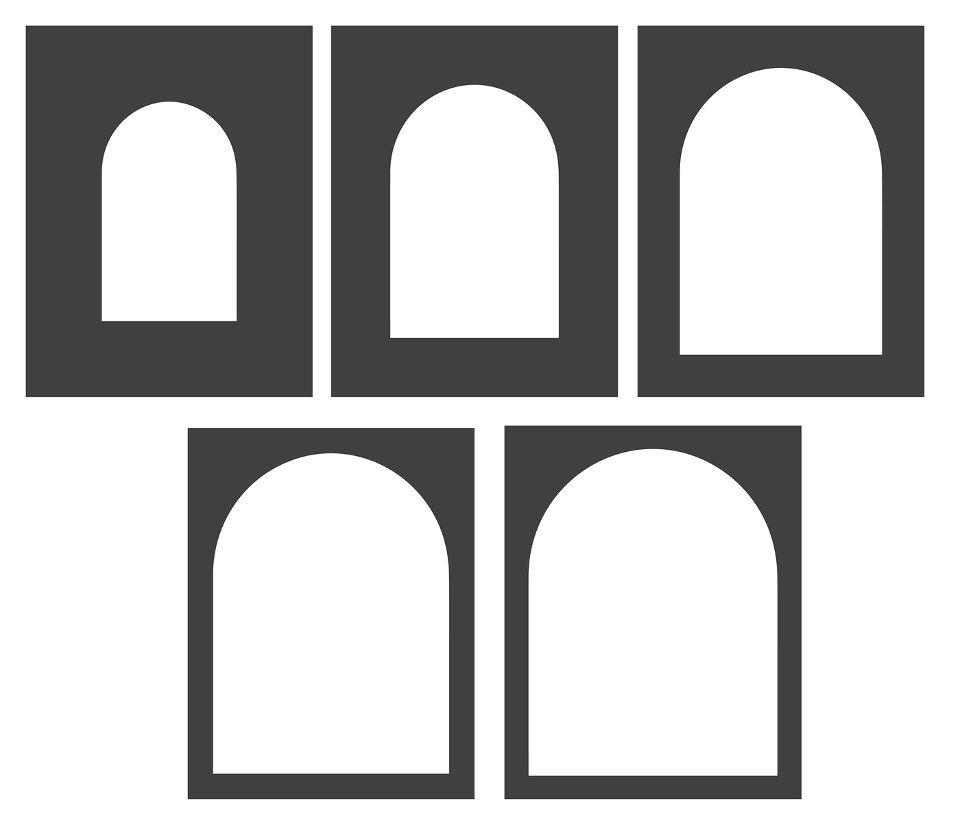 Arches Spotlight Stencils - 5 Pack