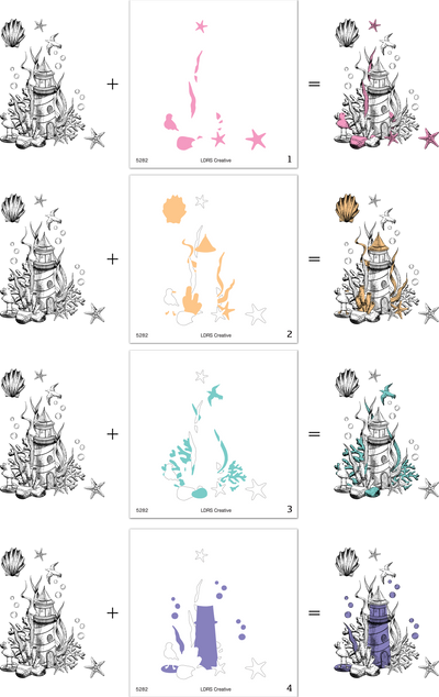 Lighthouse Layering Stencils