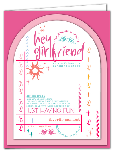 Hey Girlfriend Collage 4x6 Stamps