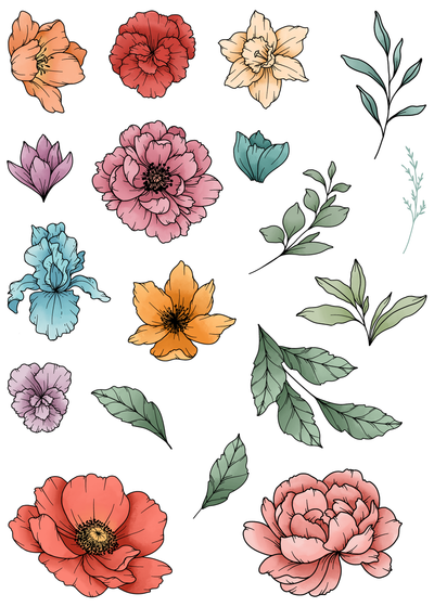 Bouquet Maker 5x7 Stamps