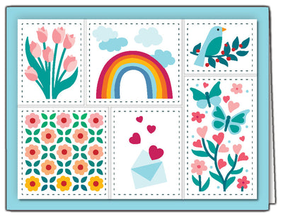 Nested Postage Collage Dies