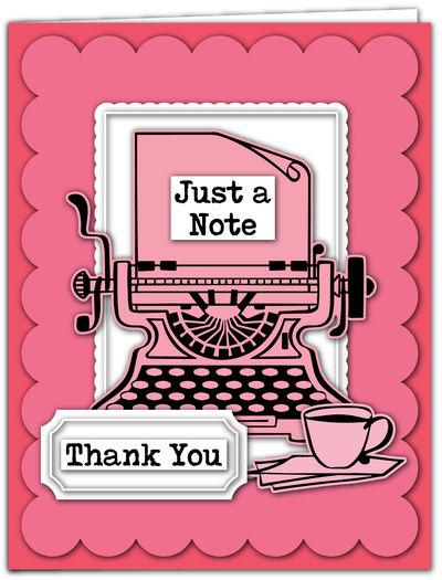 Vintage Typewriter Coordinating Dies