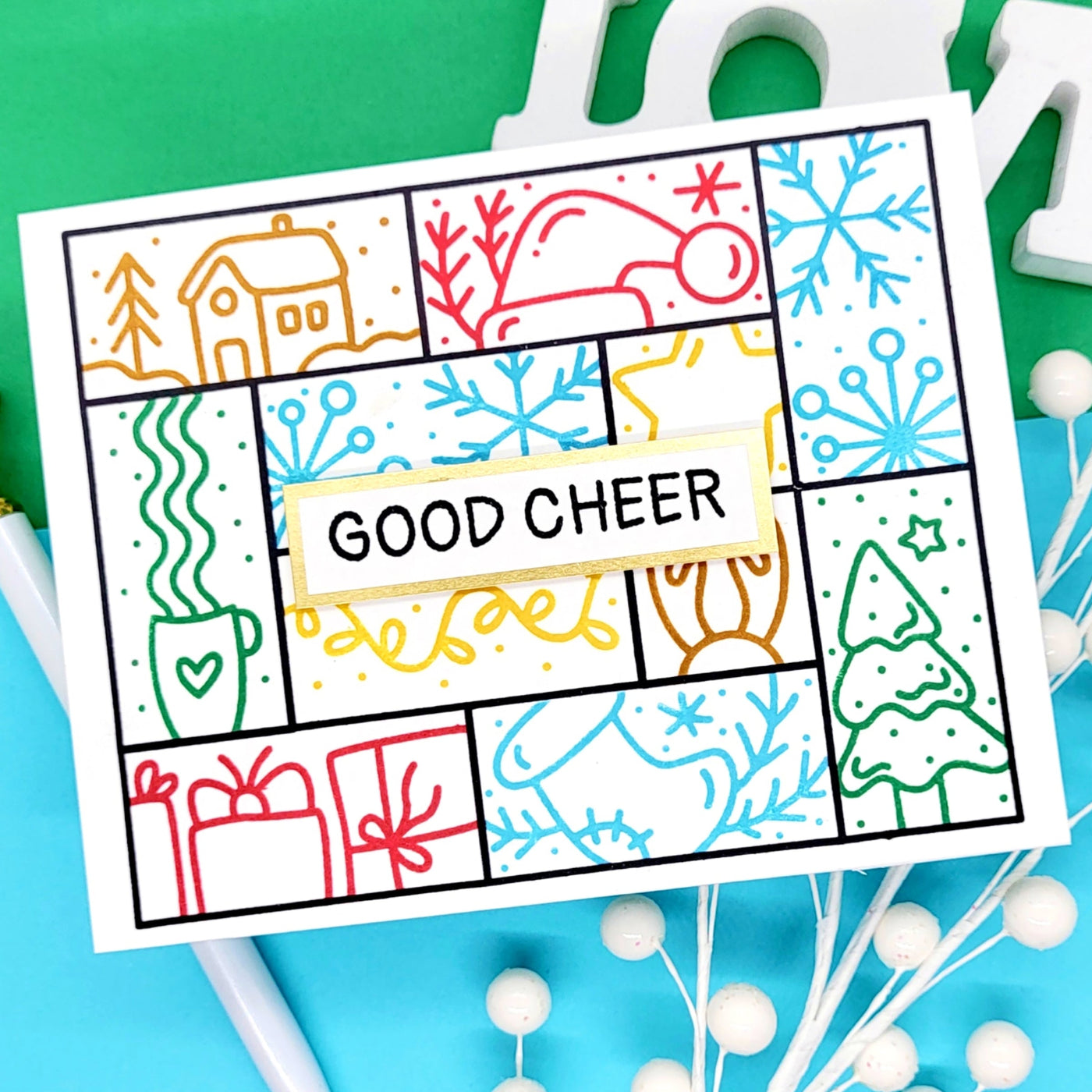 Christmas Puzzle Frames 6x8 Stamps