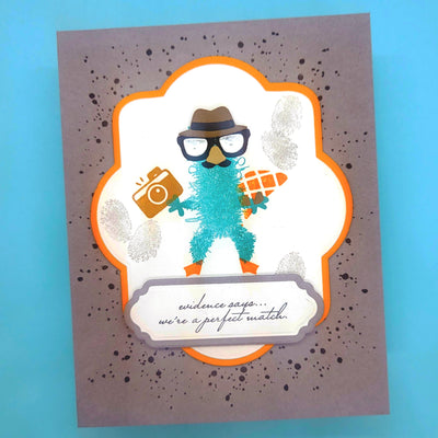 Fuzzy Wuzzies Under Cover Add-On 4x4 Stamps and Coordinating Dies