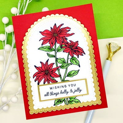 The Christmas Flower Impress-ion Press + Foil Plate