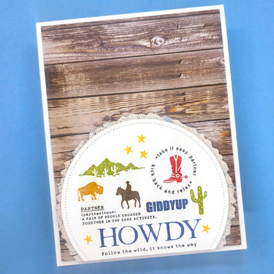 Wild West Collage 4x6 Stamps