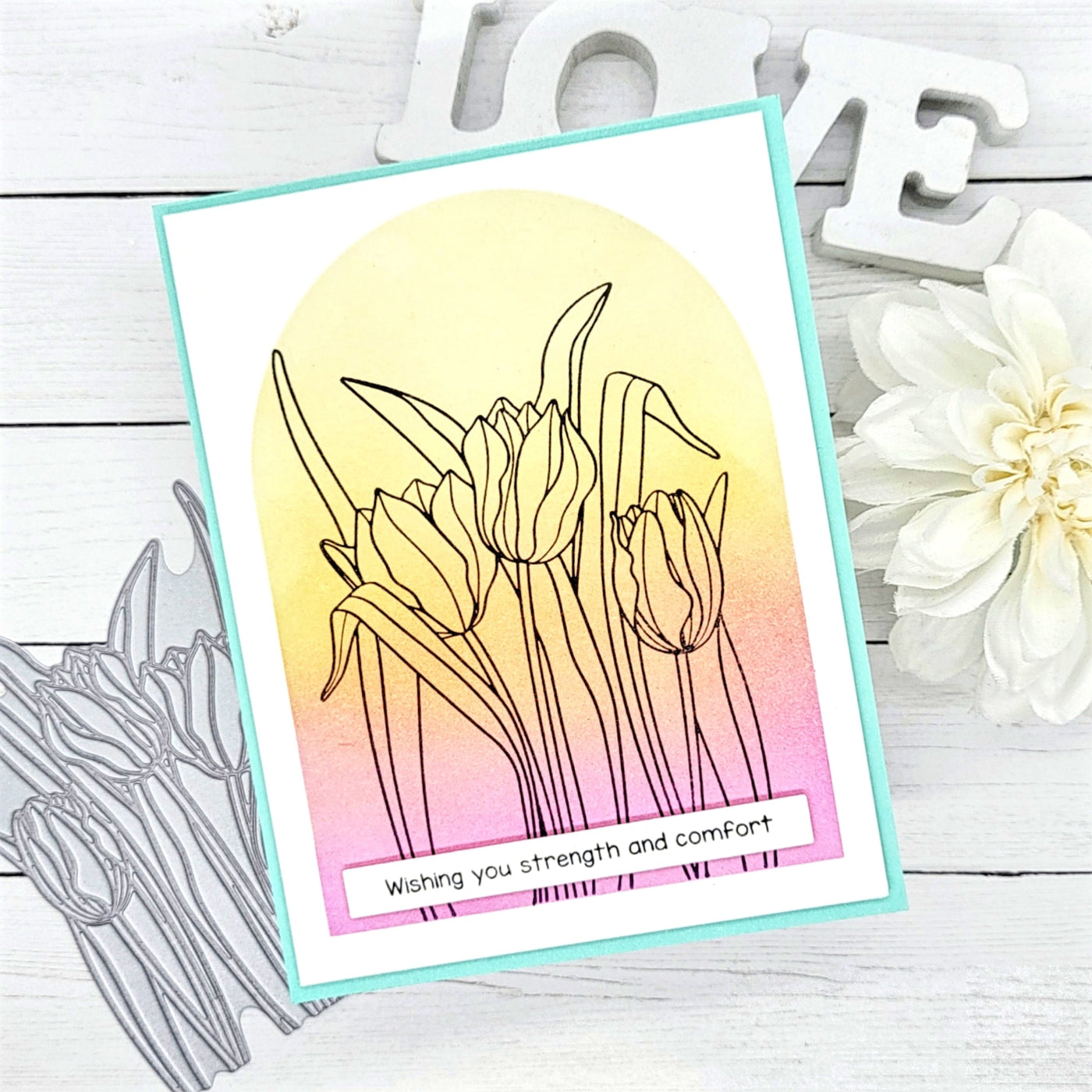 Tulips Impress-ion Press + Foil Plate