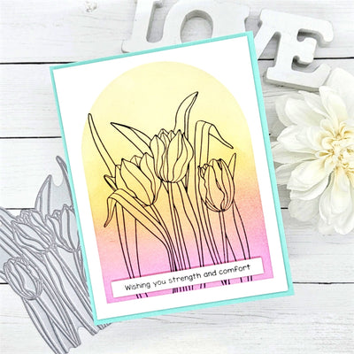 Tulips Impress-ion Press + Foil Plate