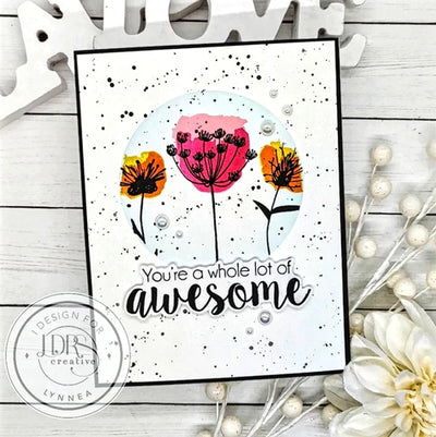 Floral Solid Layering 4x6 Stamps