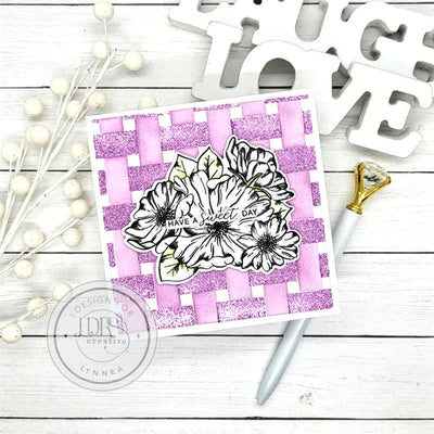 Basketweave Layering 6x6 Stencils - 2 Pack