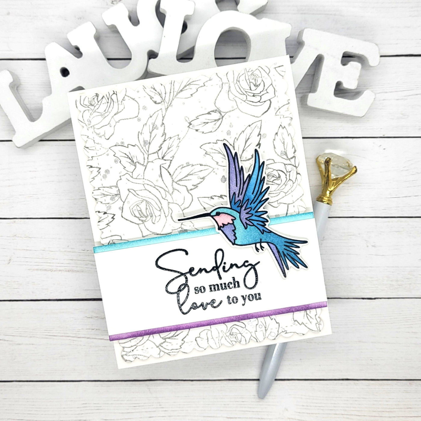 Trailing Hummingbird Layering Stencils - 3 Pack