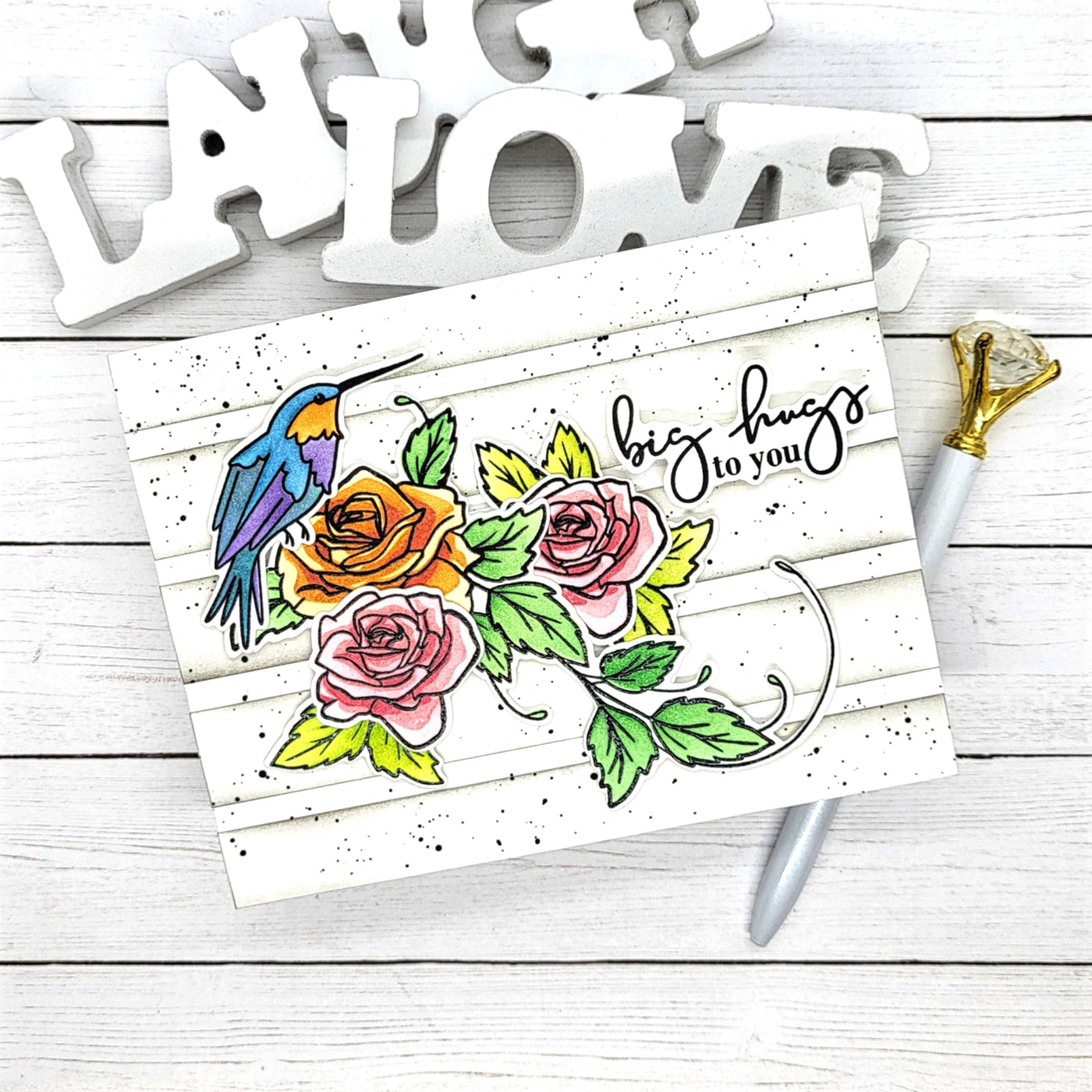 Trailing Hummingbird Layering Stencils - 3 Pack