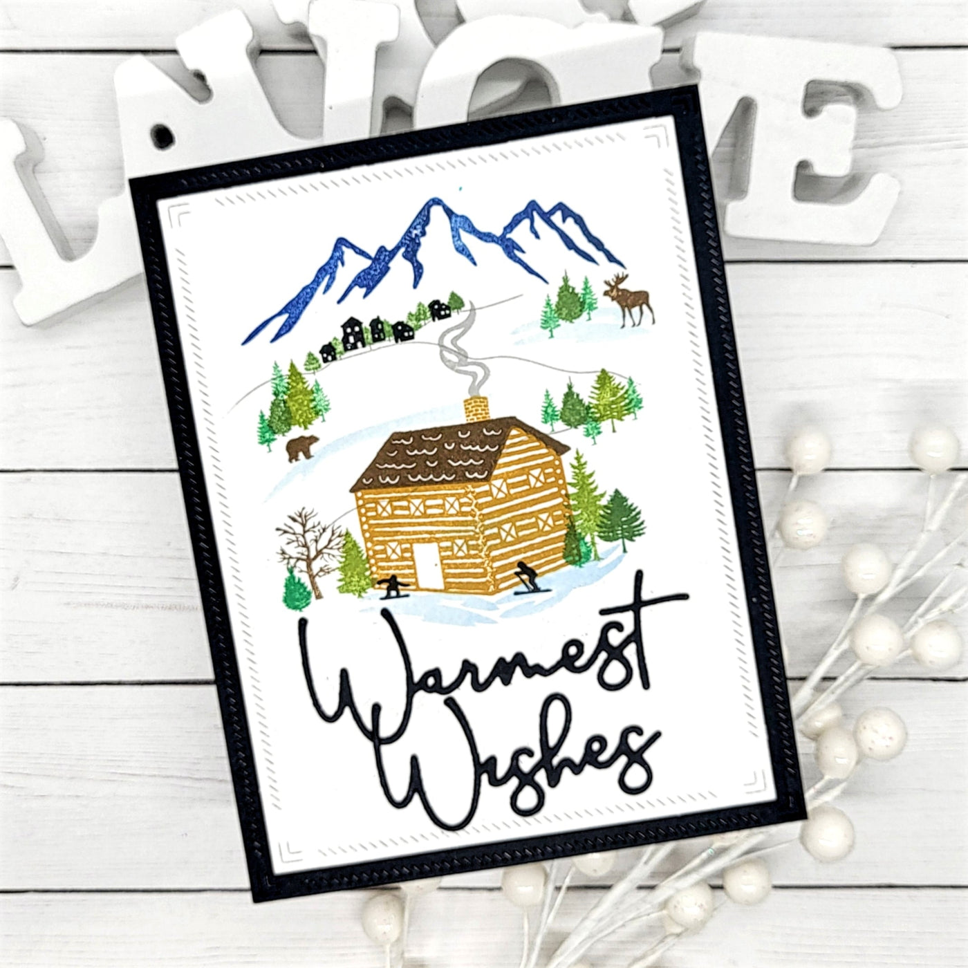 Winter Chalet Layered 4x6 Stamps