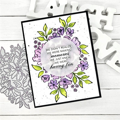 Sweetheart Floral Impress-ion Letterpress Dies