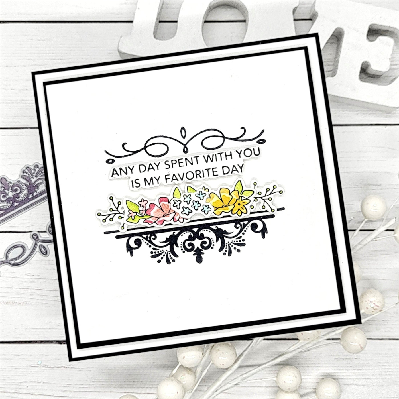 Floral Swag Layering Stencils - 4 Pack