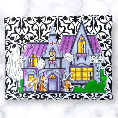 Damask Stencil 6x6