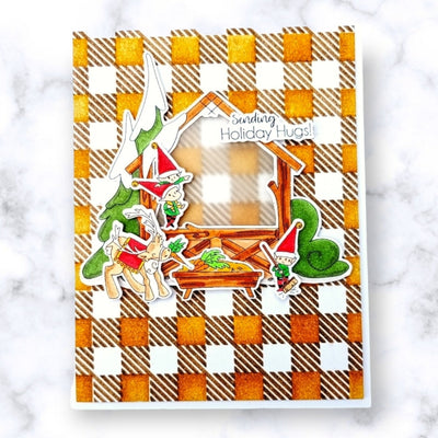 Christmas Stable 4x6 Stamps