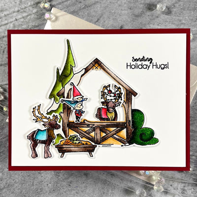 Christmas Stable 4x6 Stamps