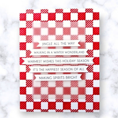 Gingham Check 6x6 Stencil - 2 Pack