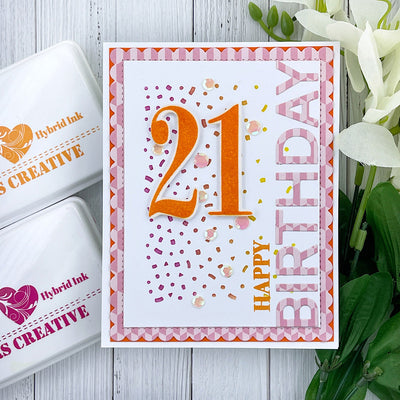 A2 Confetti Spotlight Stencils - 2 Pack