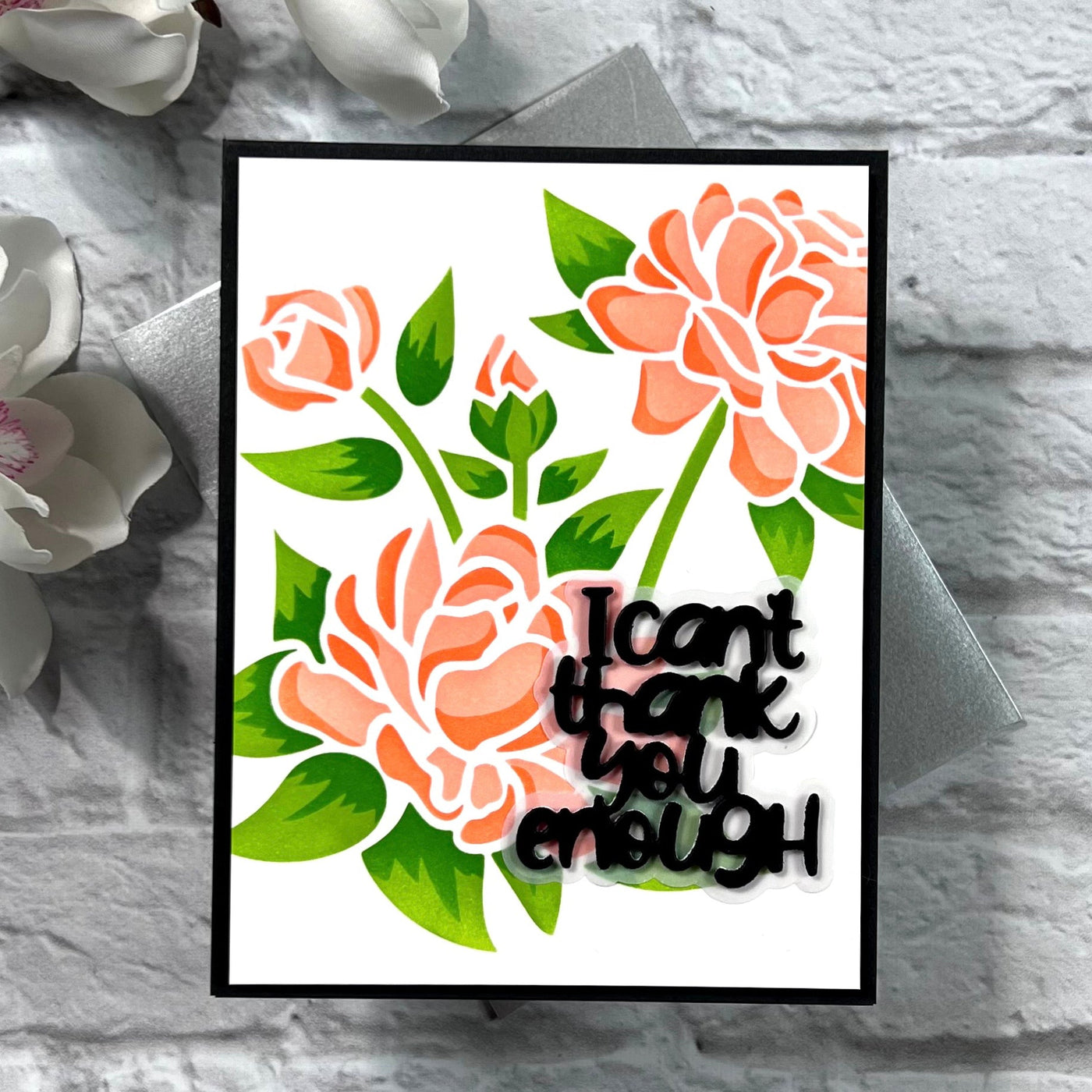 Gardenia Layering 6x6 Stencils - 4 Pack