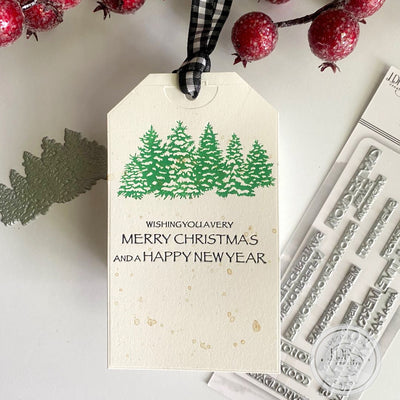 Evergreen Row Impress-ion Letterpress Dies