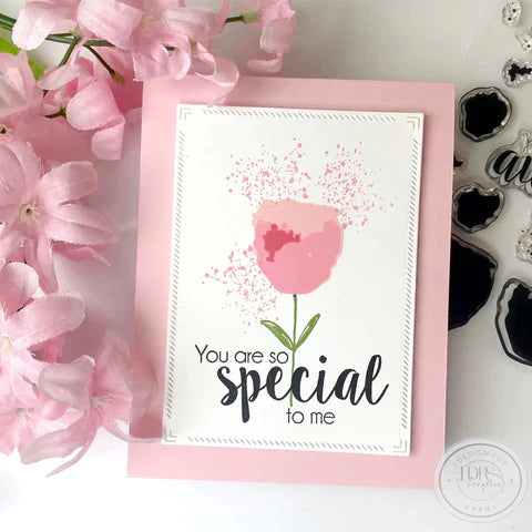 Floral Solid Layering 4x6 Stamps