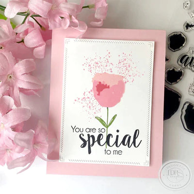 Floral Solid Layering 4x6 Stamps