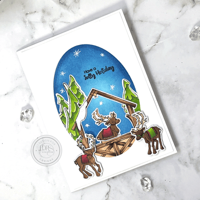 Christmas Stable 4x6 Stamps