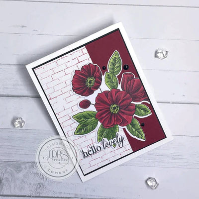 Poppy Posy 4x6 Stamps