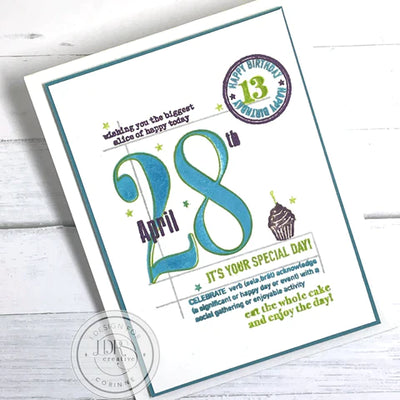 Natasha Numbers Jumbo 4x6 Stamps