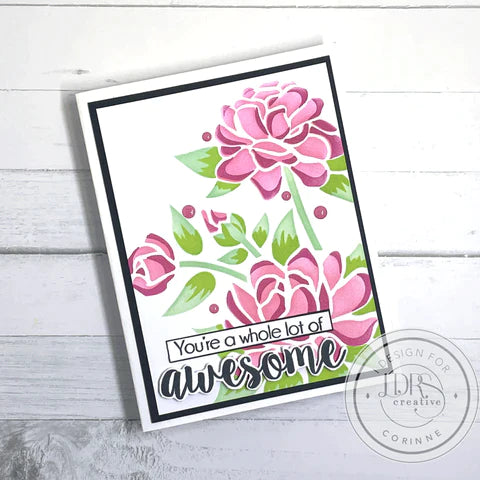 Gardenia Layering 6x6 Stencils - 4 Pack