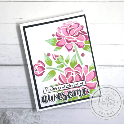 Gardenia Layering 6x6 Stencils - 4 Pack