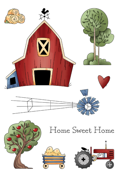 Down on the Farm 4x6 Stamps