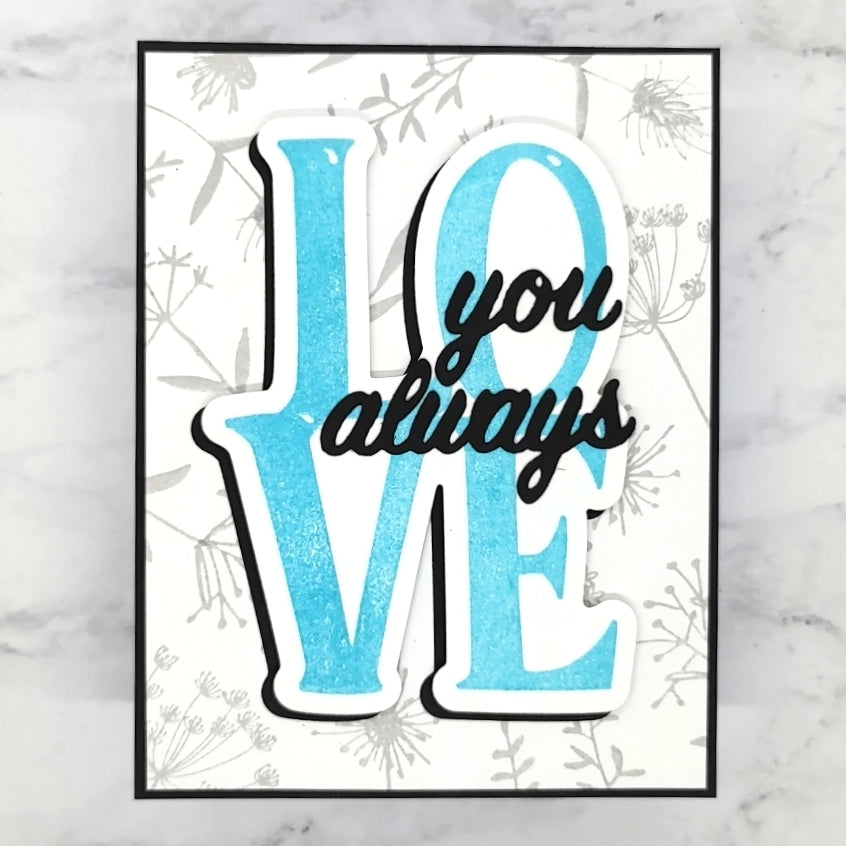Big Word 4x6 Stamps - Love