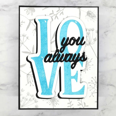 Big Word 4x6 Stamps - Love