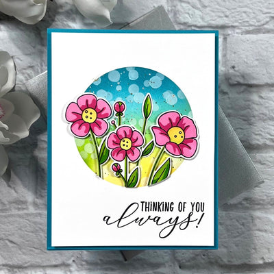 Flower Doodles Layering Stencils - 4pk