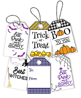 Halloween 4x6 Gift Tag Stack Stamp
