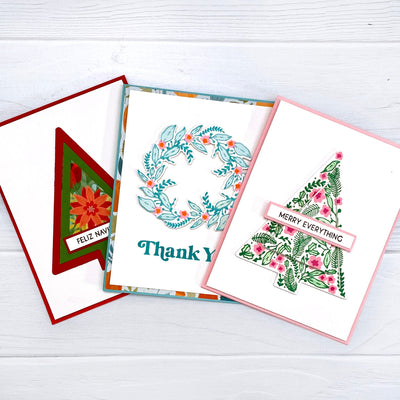 Holiday Floral 6x8 Stamps