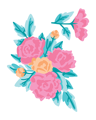 Joyful Blooms Layering Stencils