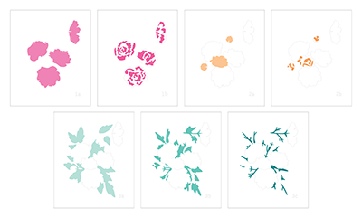 Joyful Blooms Layering Stencils