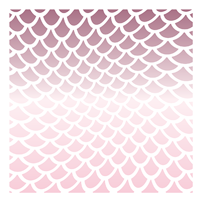 Mermaid Shimmer - 6x6 Stencil