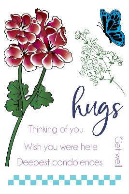 Pelargonium 4x6 Stamps