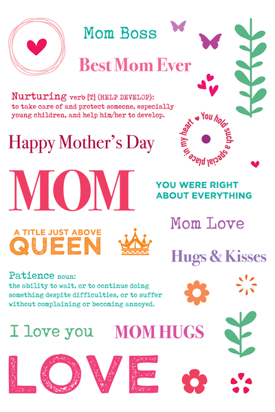 All About Mom 4x6 Stamps