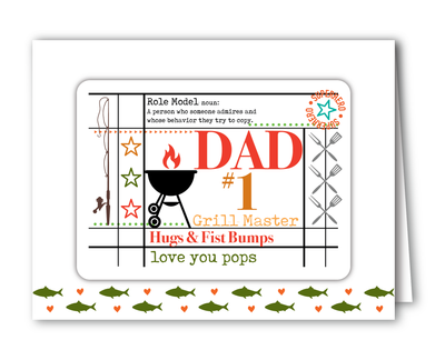 All About Dad 4x6 Stamps